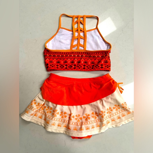 Disney’s Moana Girls Size 7/8 Tankini Swimsuit Set - Picture 2 of 8
